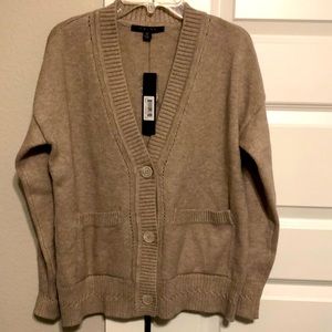 Women’s XS taupe cardigan